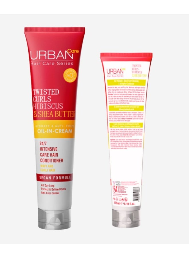 أوربان كير بلسم أوربان كير تويستد كيرلز بالكركديه وزبدة الشيا، يرطب الشعر على مدار الساعة ويمنع التجعد، بتركيبة زيتية كريمية - 175 مل - Image 5